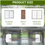 Lot de 2 verrous de fenêtre réglables pour fenêtre coulissante UPVC, sans perçage, pour la sécurité des enfants et des animaux d