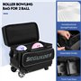 SOGUKOER Sac de bowling à roulettes pour 2 balles de bowling léger avec grand compartiment séparé pour chaussures et poche pour 