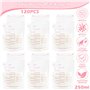 YARVPUV 120 Pièces Sachets Conservation Lait Maternel 250ml Sac Congélation Lait Maternel Double Fermeture Étanche Sac Lait Mate