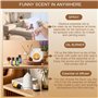 Kit Huiles Essentielles 6x10ML, Pures & Naturelles pour Aromathérapie, Huiles Essentielles pour Diffuseur Humidificateur, Massag