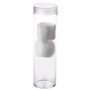 SimpleLife Tube de Rangement en Plastique Rond avec Capuchon à Visser pour pièces de Monnaie ou Capsules de 27 mm