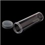 SimpleLife Tube de Rangement en Plastique Rond avec Capuchon à Visser pour pièces de Monnaie ou Capsules de 27 mm, 3 cm x 11 cm