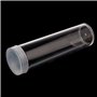 SimpleLife Tube de Rangement en Plastique Rond avec Capuchon à Visser pour pièces de Monnaie ou Capsules de 27 mm, 3 cm x 11 cm