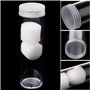 SimpleLife Tube de Rangement en Plastique Rond avec Capuchon à Visser pour pièces de Monnaie ou Capsules de 27 mm, 3 cm x 11 cm