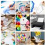 Lot de 50 feuilles de papier cartonné A4 - 300 g/m² - Papier épais pour imprimante - Blanc - Papier non imprimé pour travaux man