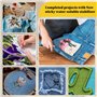 6PCS A4 (29,7x21cm) Stabilisateur Broderie Autocollant Soluble - Papier Broderie Soluble Imprimable pour, idéal pour la Broderie