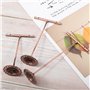 Cabilock 3pcs / Set en Fer forgé T-Forme Boucles d'oreilles présentoir Titulaire Support à Bijoux Organisateur de Rack (cuivre)
