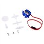 Geekstory Feetech FS90R Lot de 4 micro servomoteurs rotatifs à 360 degrés + roue de pneu RC pour Arduino Micro:bit