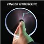 Lot de 2 stylos gyroscopiques pour le bout des doigts - Stylo à plume - Stylo lumineux - Stylo magnétique - Gyro spinner - Stylo
