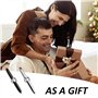 Lot de 2 stylos gyroscopiques pour le bout des doigts - Stylo à plume - Stylo lumineux - Stylo magnétique - Gyro spinner - Stylo