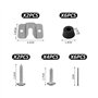 KRYMSON Lot de 2 accessoires de montage pour cible de fléchettes - Kit de montage - Crochets muraux suspendus - Accessoires de s