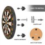 KRYMSON Lot de 2 accessoires de montage pour cible de fléchettes - Kit de montage - Crochets muraux suspendus - Accessoires de s