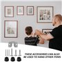 KRYMSON Lot de 2 accessoires de montage pour cible de fléchettes - Kit de montage - Crochets muraux suspendus - Accessoires de s