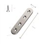 WENRENMK 10 pièces Pattes D'assemblage en Inox Sont, Plaque de Connexion de Réparation en Acier Inoxydable avec 40 vis de Réglag