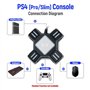 GZW-Shop Adaptateur Convertisseur de Clavier et Souris pour Console Switch/Xbox One / PS4 / PS3,Support Touches de Clavier Perso