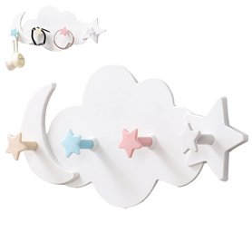 Patère pour Chambre D'enfant Patères Murales Pour Armoire Crochets Porte-Manteau Enfant Mural de Portemanteau Mural Crochet Mura