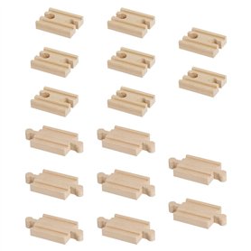HDGSAFD Piste De Blocs De Construction De 16 Pièces