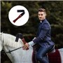 HDGSAFD Fouet D'Équitation 1 Pièce avec Manche en Bois, Fouet D'Équitation en Cuir PU, Outils D'Impact, Accessoires D'Équitation