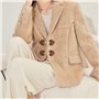 CVDYWDJIE 8 Paires De Boutons en Corne, Boutons en Cuir PU, Boutons Rétro, Boutons Décoratifs, Peuvent Être Utilisés pour Les Ma
