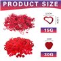 Confettis De Papier D'Aluminium en Forme De Coeur Pailleté