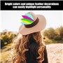 GTYHH 100 Pièces De Plumes Colorées, Plumes pour L'Artisanat, Matériaux De Décoration DIY, Peuvent Être Utilisées pour Fabriquer