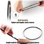 15M*50mm Ruban Isolant Thermique en Titanium Magma + 15 Attaches de Câble en Acier Inoxydable de Noir pour Tuyeau Collecteur Ech