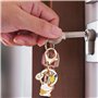 2 Pièces Porte-Clés Chat Porte-Bonheur, Pendentif Chat Porte-Bonheur, Porte-Clés Chat Mignon, Porte-Clés Animal De Dessin Animé,