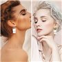 SLEEKEE 2 Paires De Boucles d'oreilles en Papier Toilette, Boucles d'oreilles Originales Et Intéressantes, Boucles d'oreilles Pe
