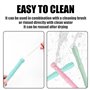 Lot de 3 tubes de dentition pour bébé, 2 brosses de nettoyage, bâtons de dentition en silicone, jouets de dentition sensoriels, 