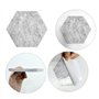 Lot de 10 Tableaux en Liège Hexagonaux - Mémo en Feutre - Affichage Autocollant - Décoration Murale pour Intérieur et Bureau