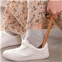 Lot de 2 chausse-pieds à longues poignées, chausse-pied pour personnes âgées, chausse-pieds en bois confortables, adaptés aux ho