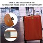 Lot de 2 étiquettes de bagage en cuir de qualité supérieure, sacs noirs et marron, étiquettes de voyage durables et sûres pour p