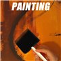 Lot de 4 pinceaux éponge en mousse, outils de peinture à faire soi-même, accessoires de graffiti pour enfants, pinceau de peintu
