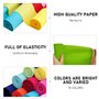 Papier Froissé en 15 Couleurs pour Emballage, Fabrication de Fleurs et Travaux Manuels - Idéal pour Fleurs en Papier et Cadeaux
