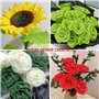 Papier Froissé en 15 Couleurs pour Emballage, Fabrication de Fleurs et Travaux Manuels - Idéal pour Fleurs en Papier et Cadeaux