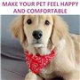 Lot de 4 écharpes pour animaux de compagnie avec 2 pendentifs à message, foulard triangulaire pour animal de compagnie, réglable