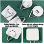 Lot de 15 crochets triangulaires autocollants pour photos, crochets polyvalents, crochets adhésifs peuvent être utilisés pour ac