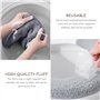 JTMKYO Lot de 3 housses chauffantes pour siège de toilette, protection de siège de toilette, housse de siège de toilette avec bo