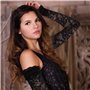 JTMKYO 1 paire de gants en dentelle pour femme, noirs, mitaines sans doigts, gants en maille pour femme, gants de protection sol