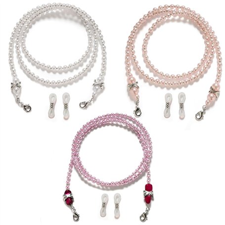 3 Pièces de Chaînes de Lunettes pour Femmes