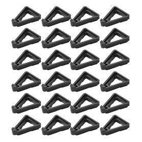 Lot de 24 supports de pot de fleurs en plastique invisibles