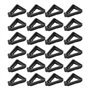Lot de 24 supports de pot de fleurs en plastique invisibles
