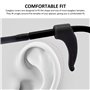 COACOM 12 Paires d'Embouts de Branches de Lunettes Colorés - Accessoires Antidérapants en Silicone - Crochets et Coussinets d'Or
