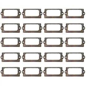 Paquet De 20 Porte-Étiquettes De Porte D'Armoire Avec Vis