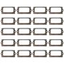 Paquet De 20 Porte-Étiquettes De Porte D'Armoire Avec Vis