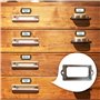Paquet De 20 Porte-Étiquettes De Porte D'Armoire Avec Vis, Porte-Étiquette En Métal, Porte-Étiquette Rétro, Adapté Aux Armoires,