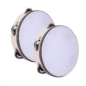 2 Tambourins En Bois