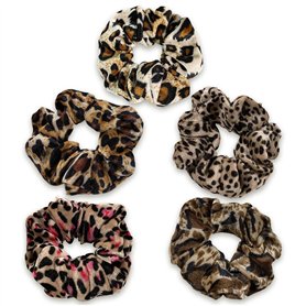 Pack De 5 Élastiques À Cheveux Imprimés Léopard