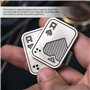 YSJCHEBS Lot De 2 Jouets De Poker Magnétiques, Jouets Créatifs en Métal, Curseur du Bout des Doigts, Mini Jouets Magnétiques Pra