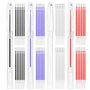 YSJCHEBS Pack De 4 Étuis À Stylos Et 52 Recharges